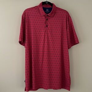 Mizzen Main Polo Shirt Mens L - Classic Floral Versa Golf Performance Polo